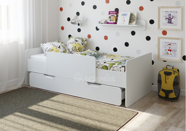 Двухъярусная кровать  Легенда 14.2 белая 